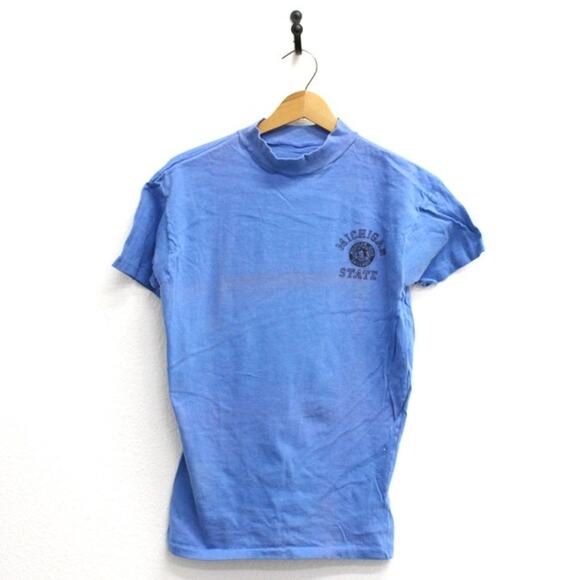 Vintage Michigan State University Spartans T Shirt Large - Picture 1 of 8